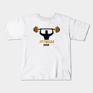 Fitness man Kids T-Shirt